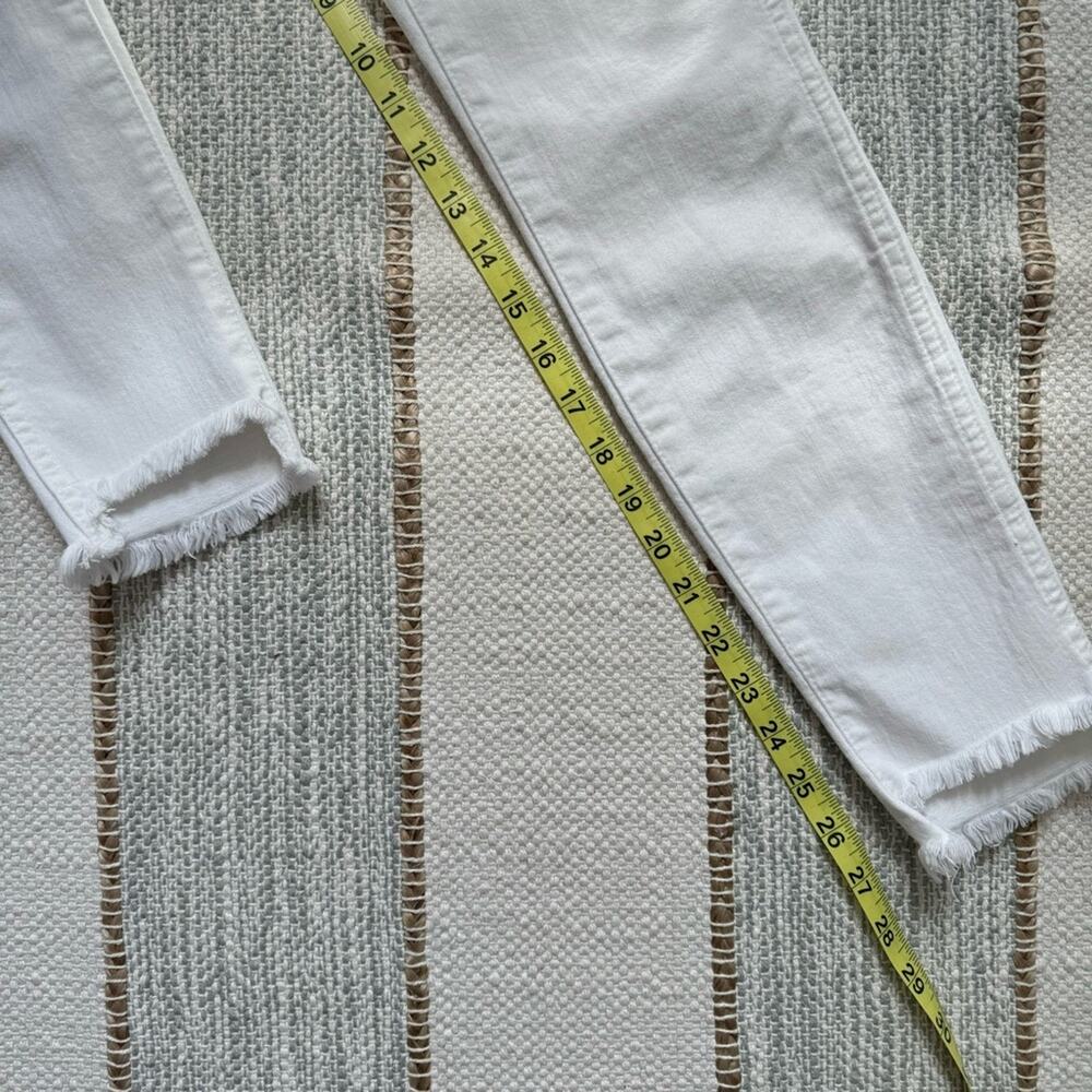 Madewell 10" High-Rise Skinny Jeans in Pure White: Step-Hem Edition Women’s 24 - Picture 9 of 15